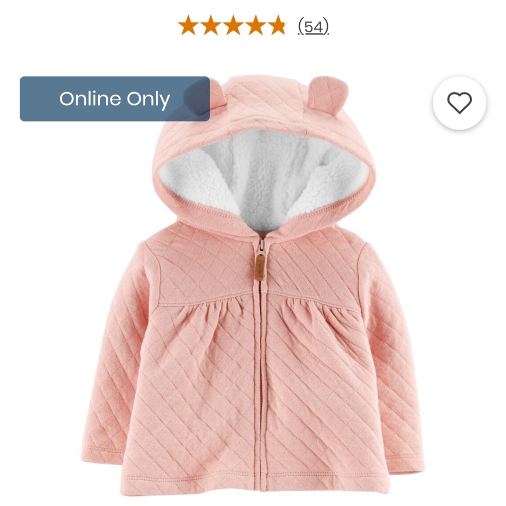 Zip-Up Quilted Heather Jacket